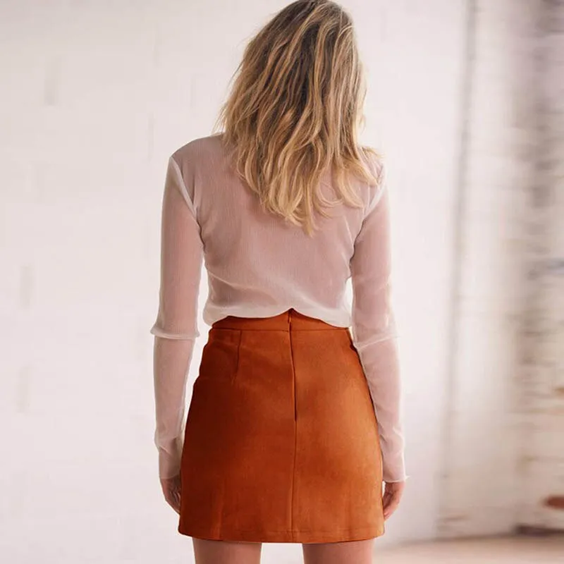 Eva Leather Mini Skirt