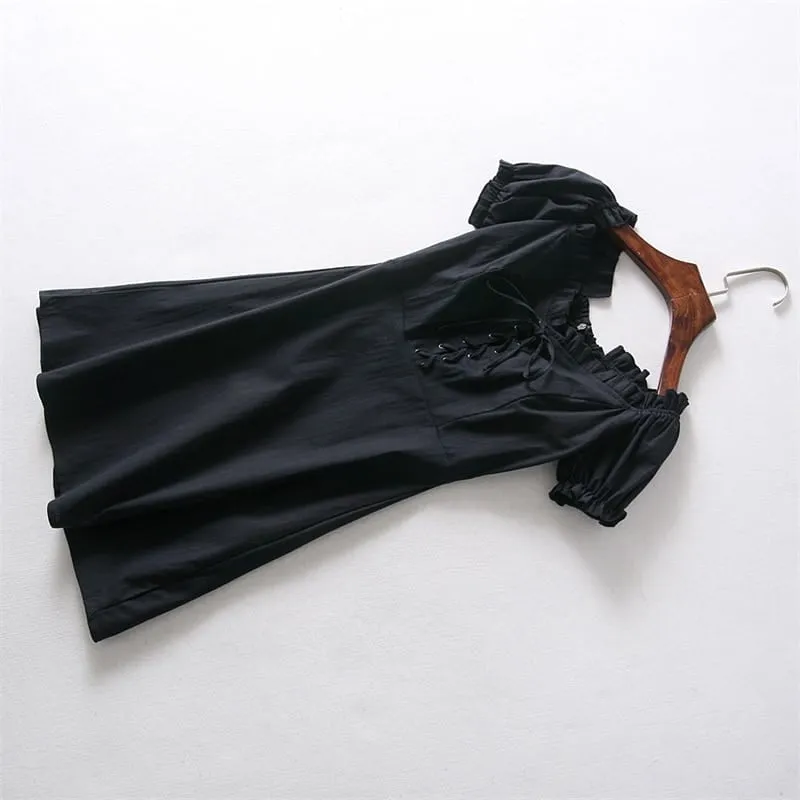 Dishy Mini Ruffle Dress