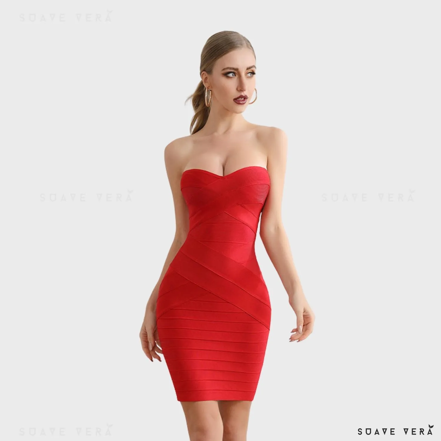 Celia Red Bandage Dress