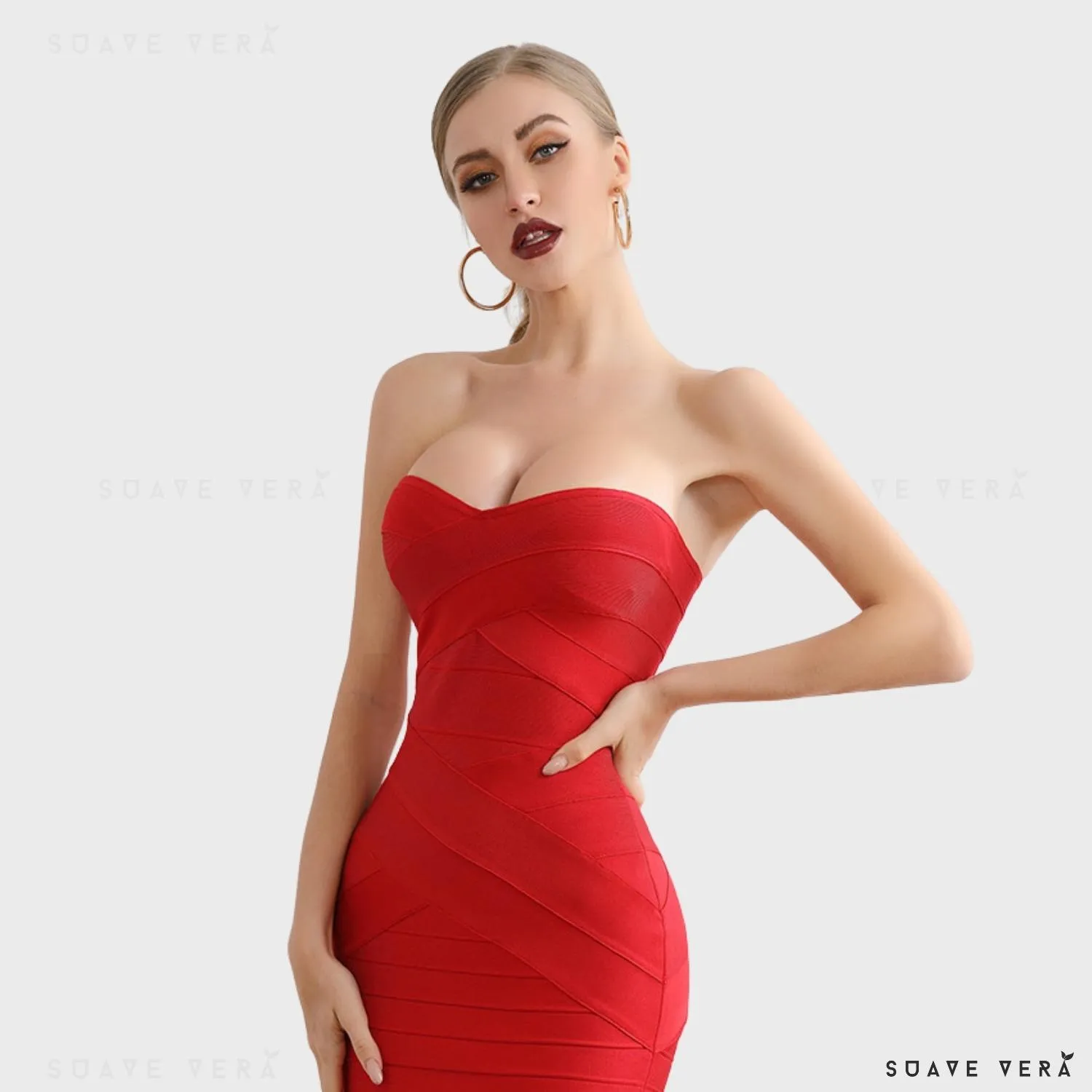 Celia Red Bandage Dress