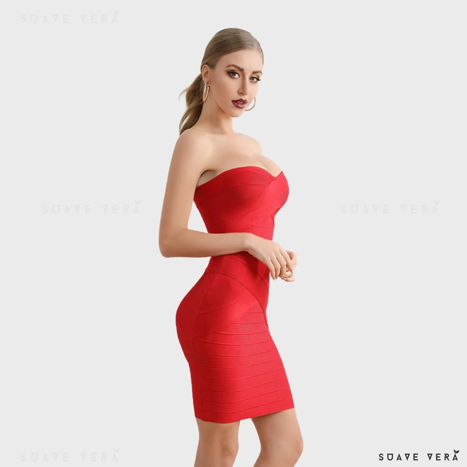 Celia Red Bandage Dress
