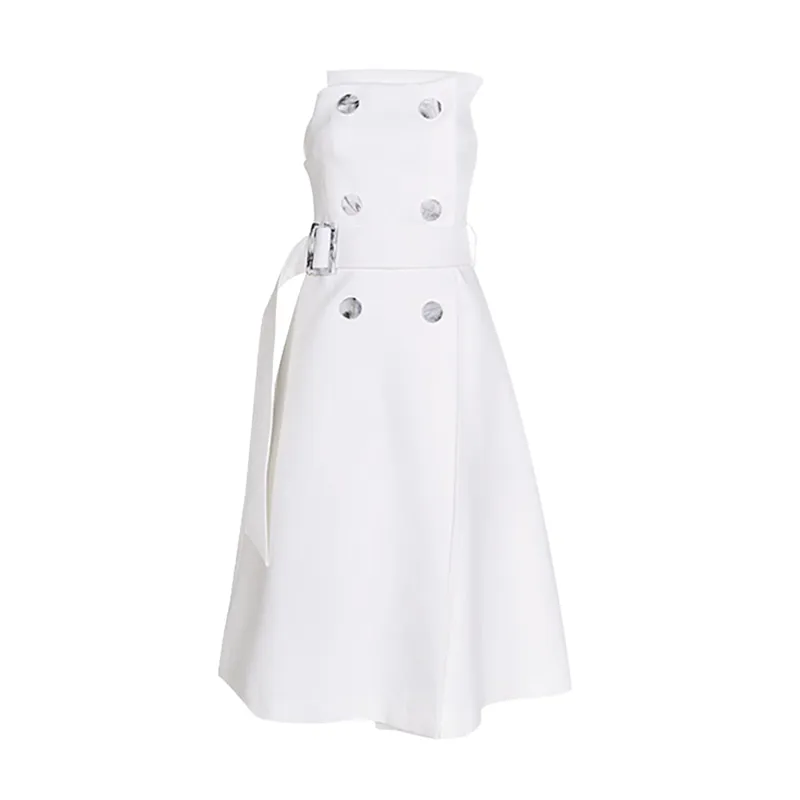 Gia White A-Line Dress