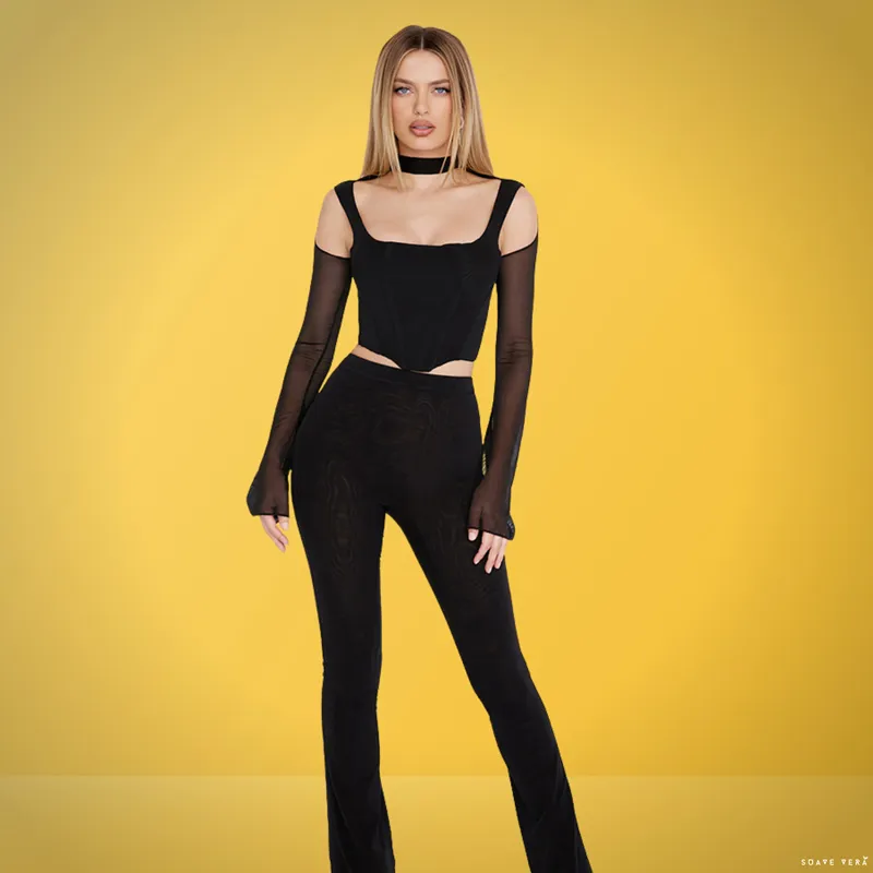 Hazel Fishbone Crop Top