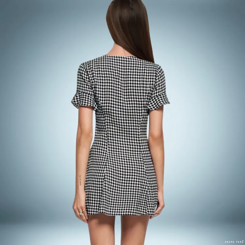 Vida Gingham A-LINE Dress