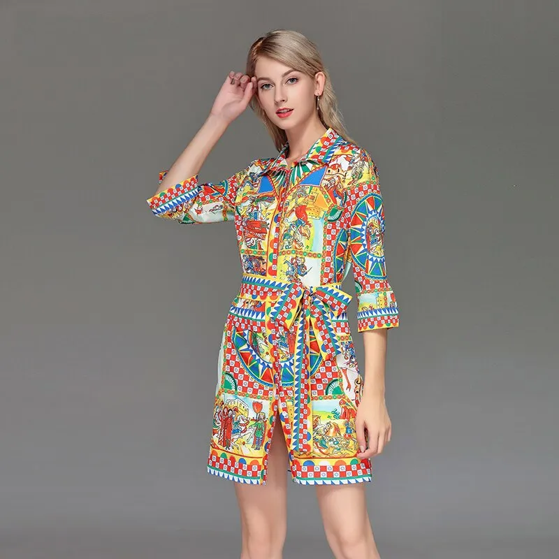 Indie Designer Silk Dress