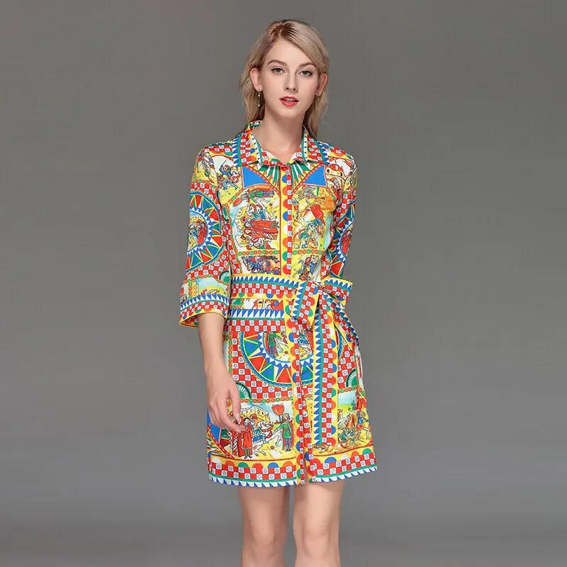 Indie Designer Silk Dress