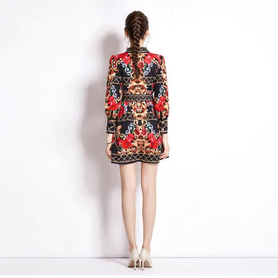 Kairi Brocade A-LINE Dress