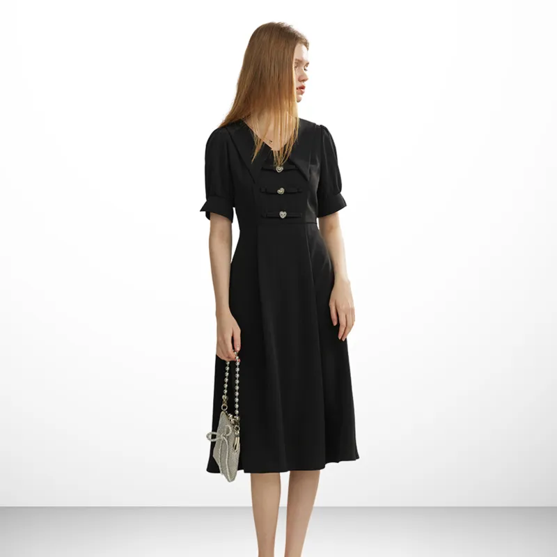 Cecilia Lapel A-LINE Dress