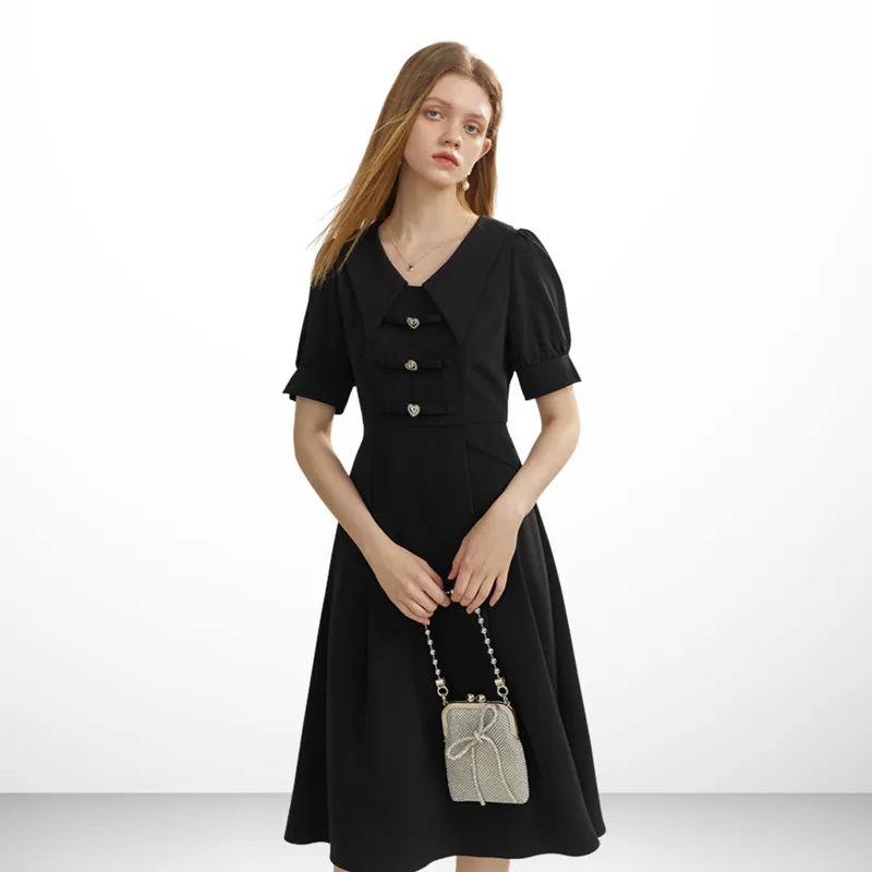Cecilia Lapel A-LINE Dress