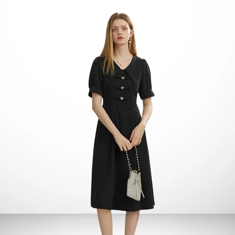 Cecilia Lapel A-LINE Dress