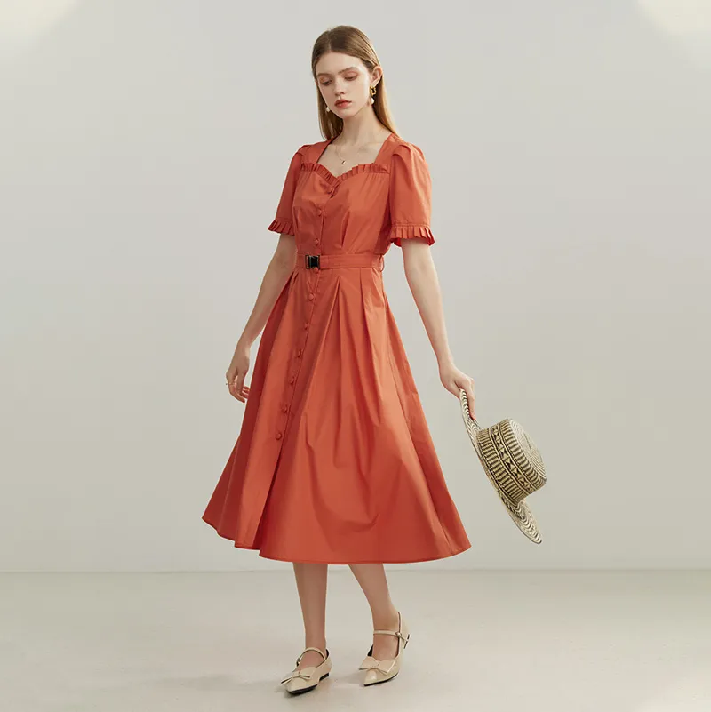 Zuri Pleated A-LINE Dress