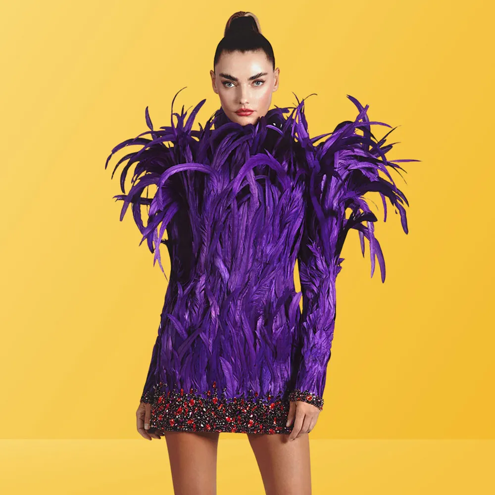 Zuri Purple Catwalk Dress