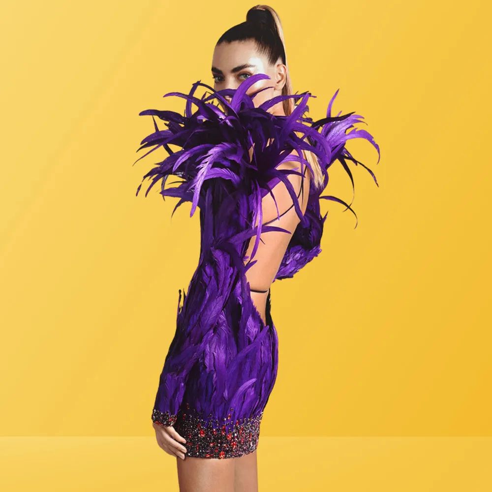 Zuri Purple Catwalk Dress