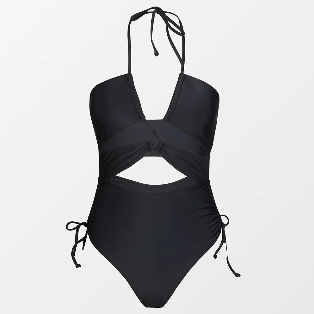 Lana Black Halter Swimsuit