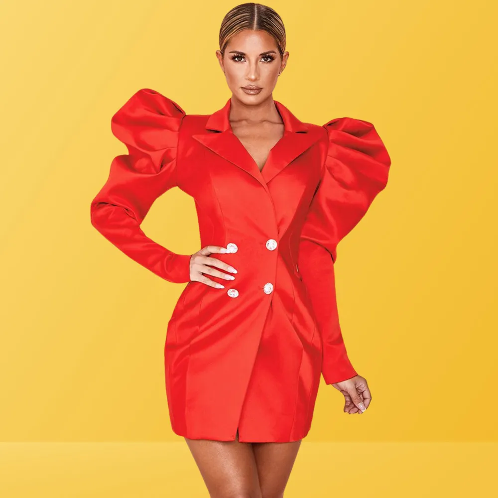 Leva Red Bodycon Dress